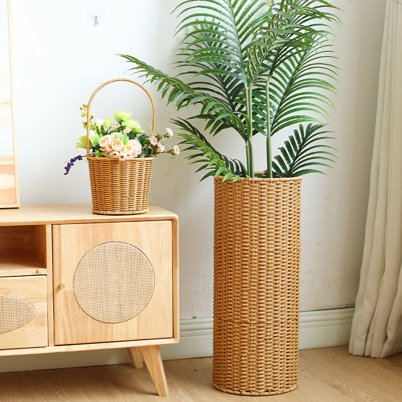 Unisex Handwoven Storage Basket with Hexagonal Shape Kalsten
