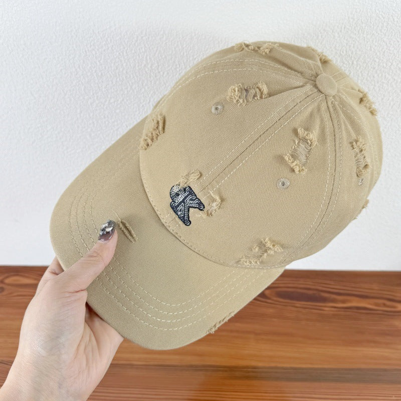 Men's Distressed Adjustable Baseball Cap Kalsten