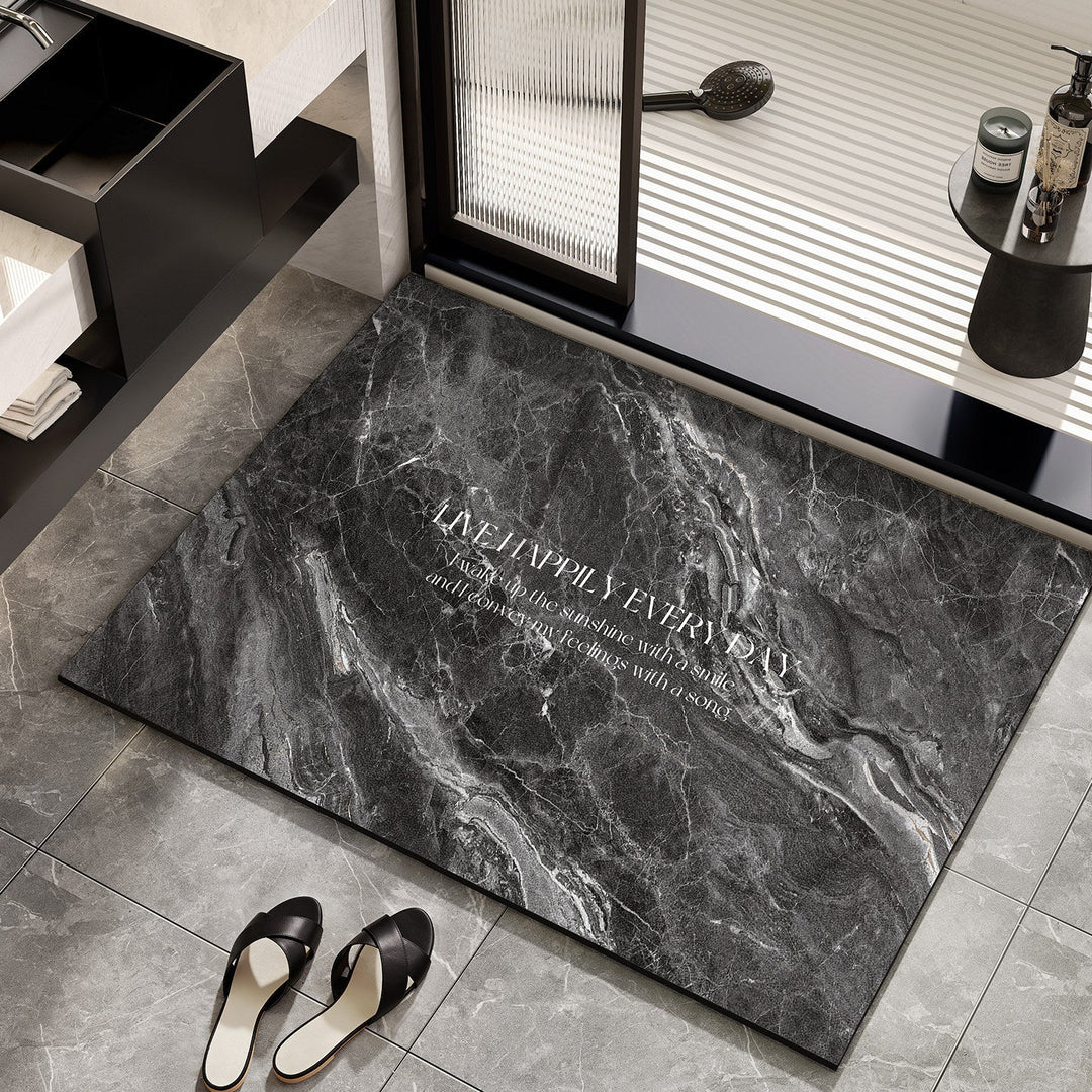 Inspirational Marble Bath Mat Kalsten