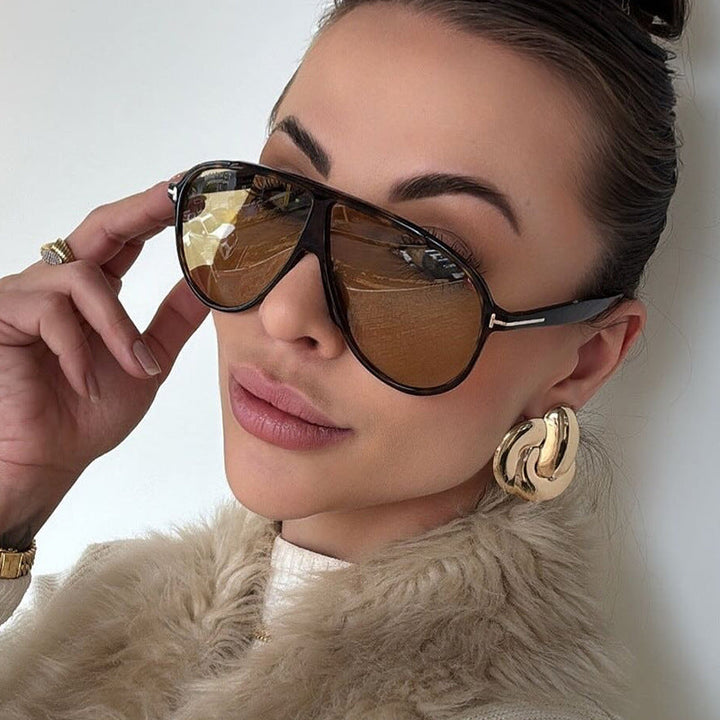 Women fashionable glasses with large trendy frame Kalsten