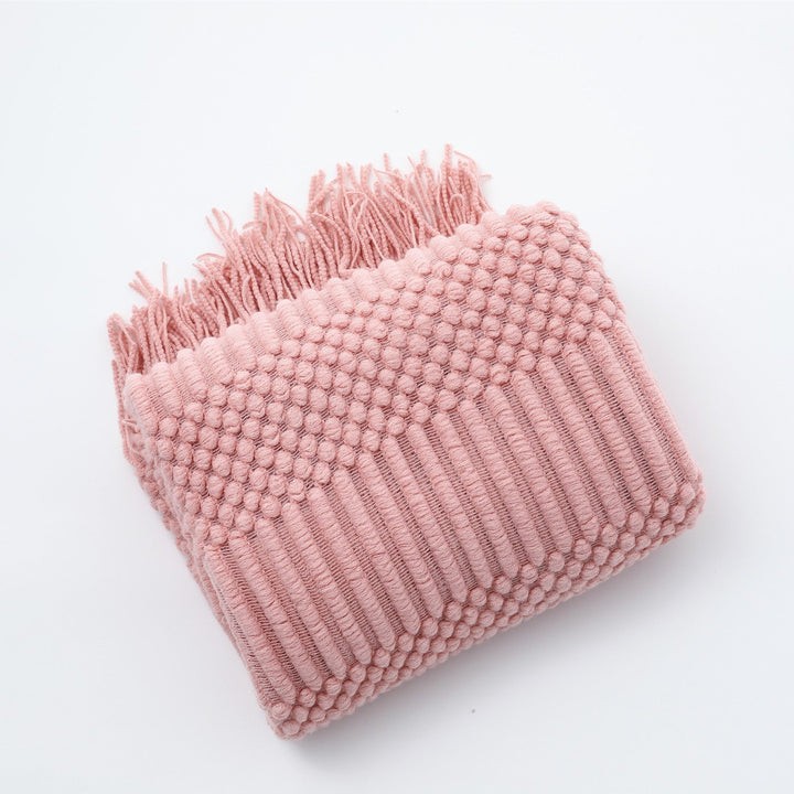 Women's high-quality knitted blanket with textured design Kalsten