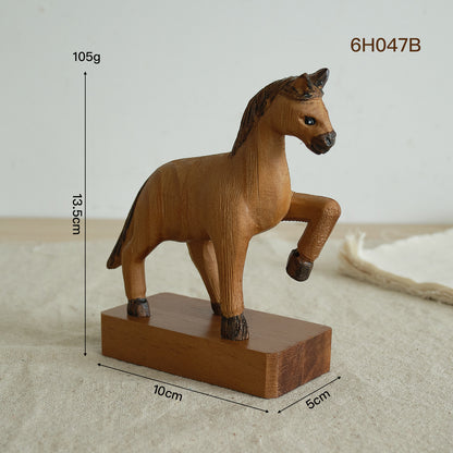 Handmade Horse Figurine Accent
