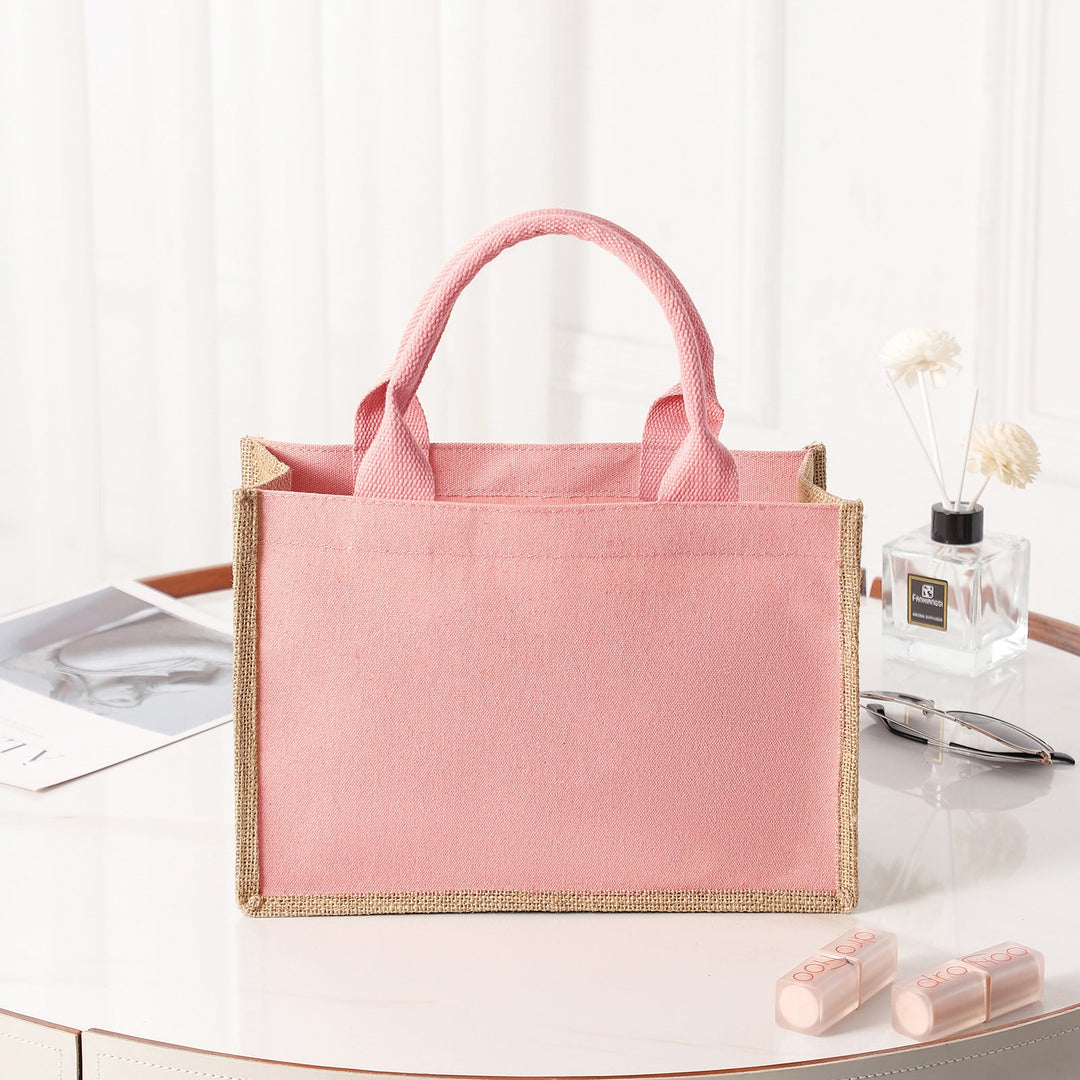 Spacious jute bag with reinforced handles Kalsten