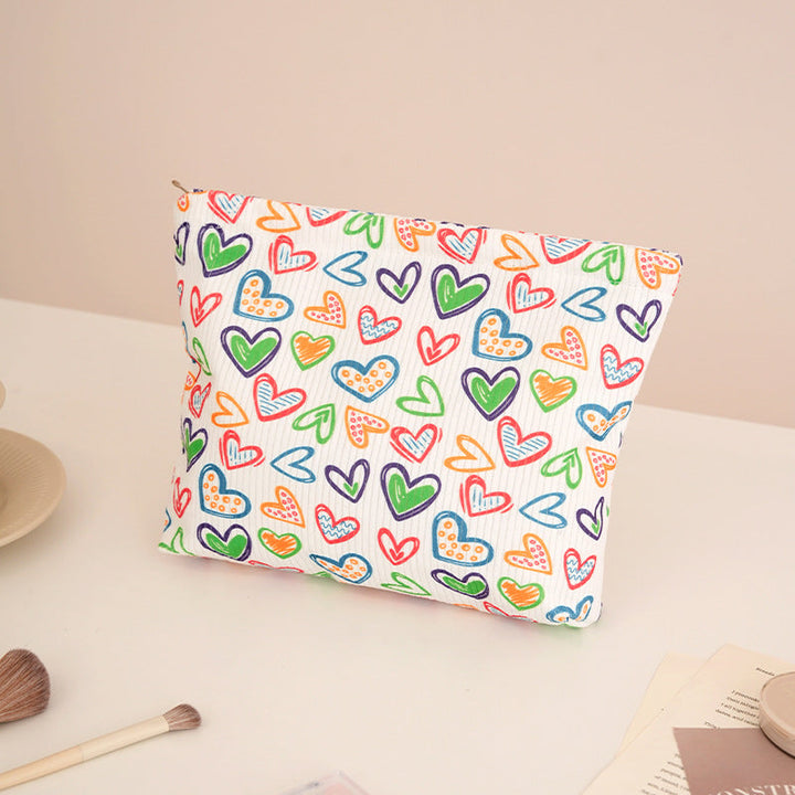 Playful Bow-Patterned Makeup Pouch Kalsten