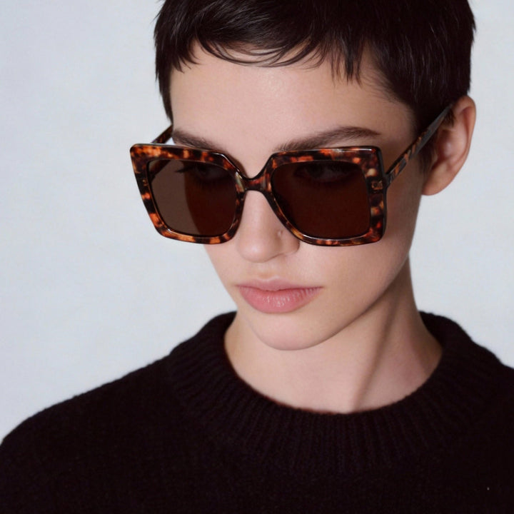 Women's fashionable square reading glasses Kalsten