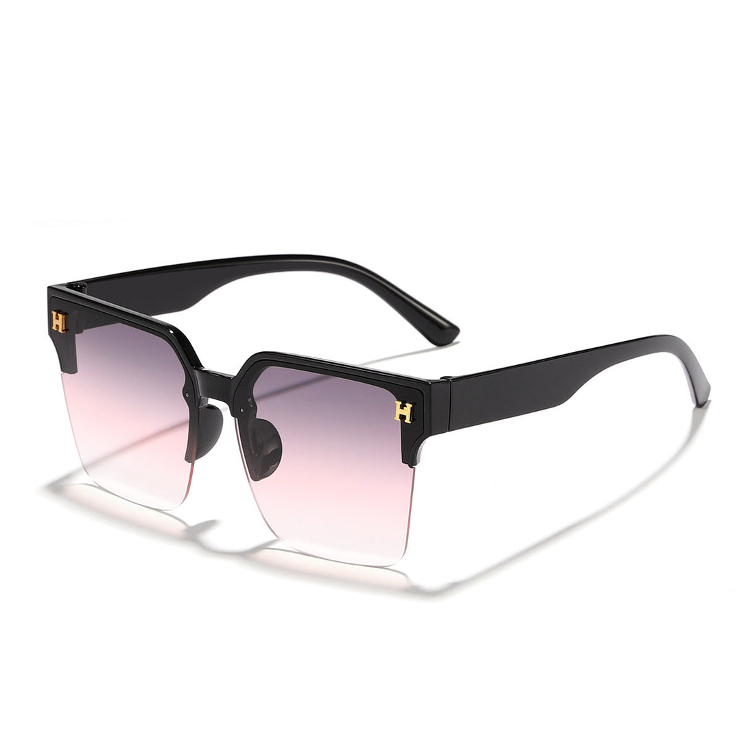 Women's modern square sunglasses with transparent frame Kalsten