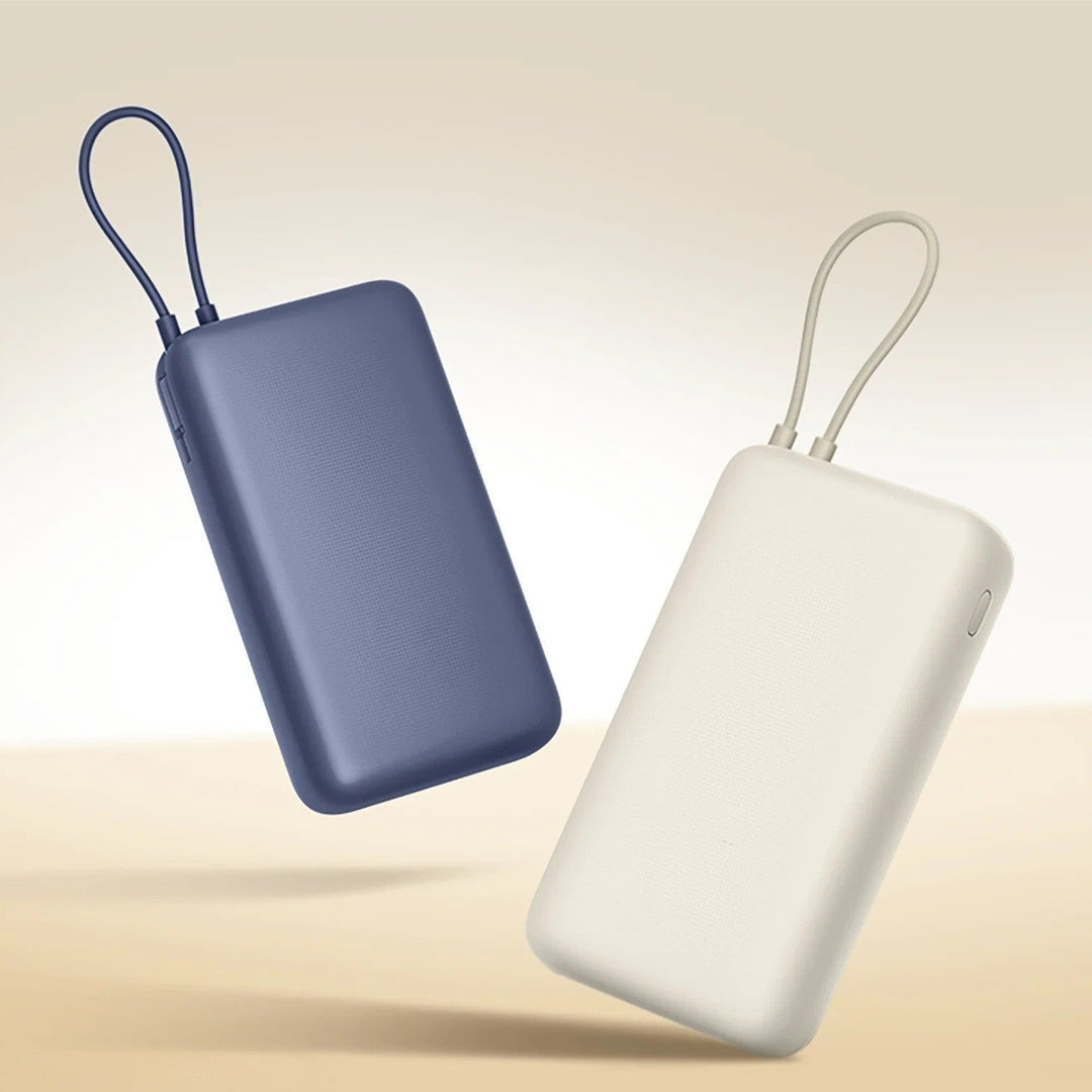 Compact Slim portable power bank with dual fast-charge USB-C ports and durable lanyard Kalsten