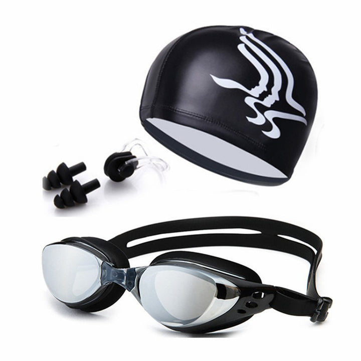 Swim set with hydrodynamic swimming goggles and Kalsten swim cap