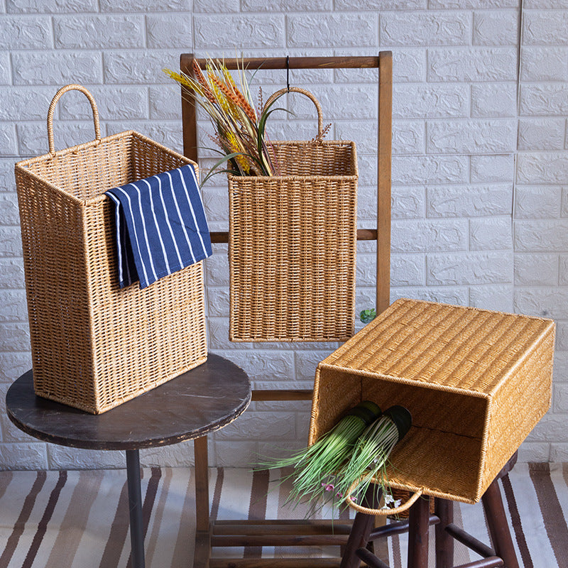 Unisex storage basket with practical carrying handle Kalsten