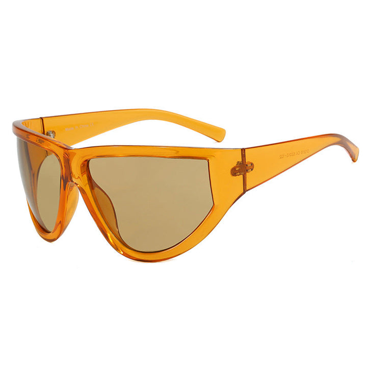 Women's futuristic sunglasses with sporty design and flexible lenses Kalsten
