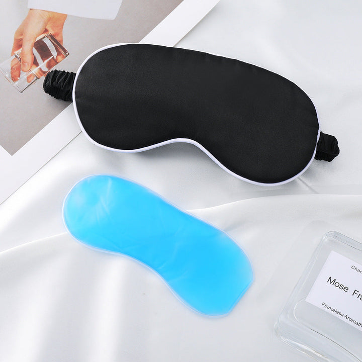 Women's nan silky soft sleep mask with removable gel cooling pad and adjustable comfort strap Kalsten