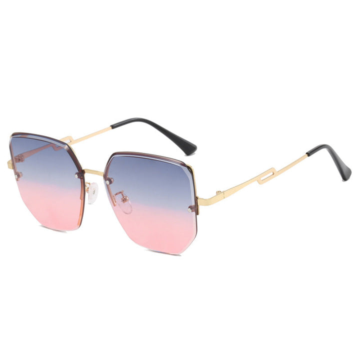 Women's geometric designer sunglasses with mirrored lenses Kalsten