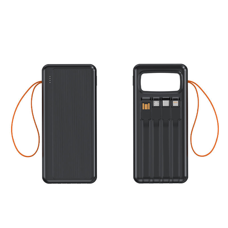 Multifunctional Solar Power Bank with Integrated USB Cable Kalsten