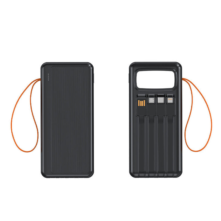 Multifunctional Solar Power Bank with Integrated USB Cable Kalsten