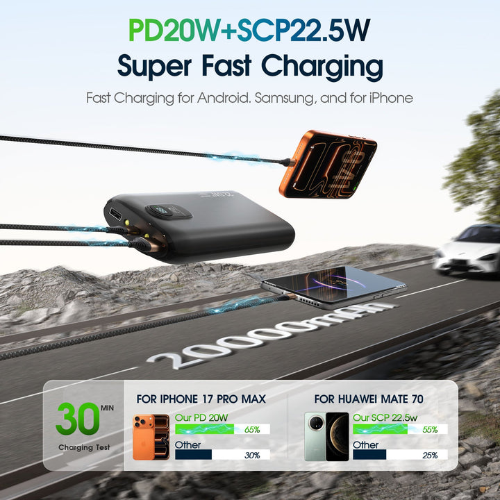 Portable power bank with integrated wireless charging function Kalsten