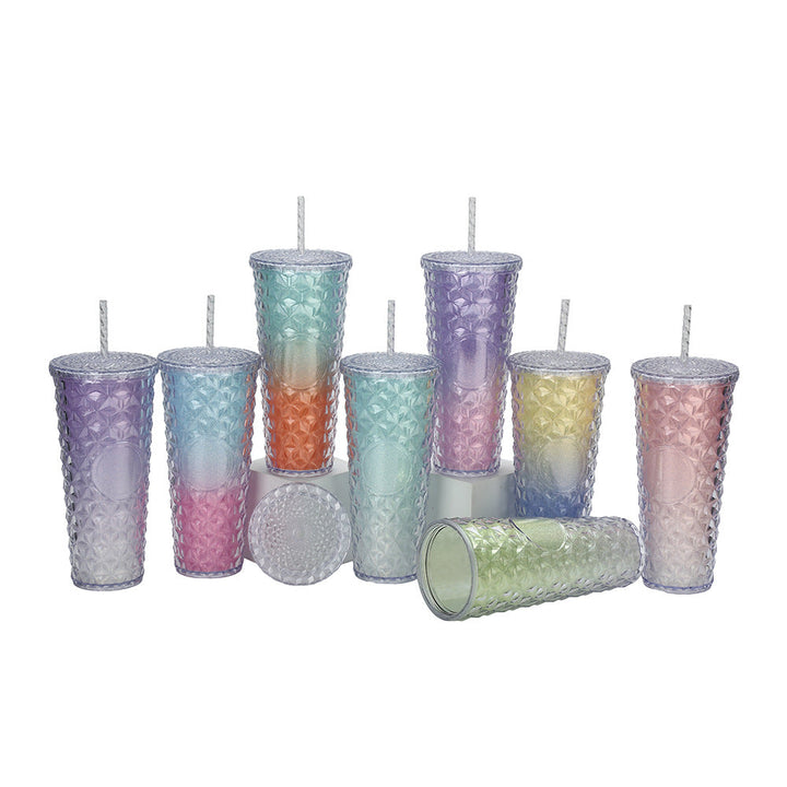 Ladies Glittering Drinking Cup with Removable Straw Kalsten
