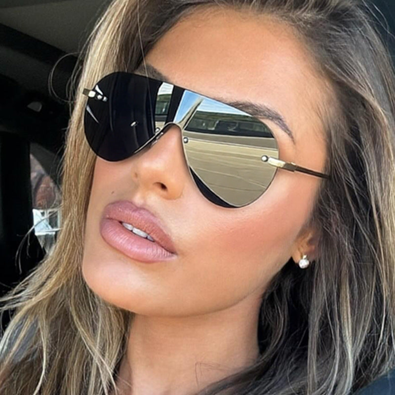Ladies Oversized Sunglasses in Modern Aviator Style Kalsten