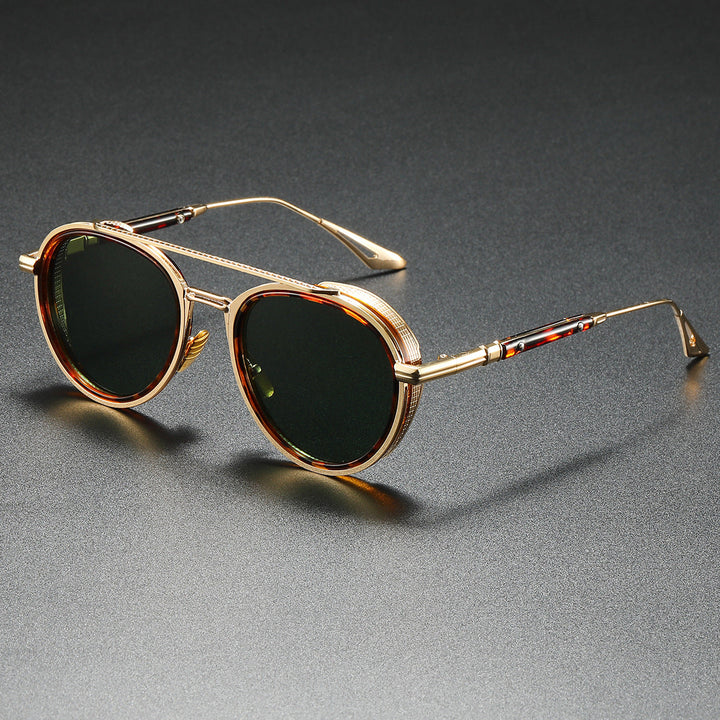 Women's Designer Sunglasses with Luxurious Metal Frame and Retro Accents Kalsten