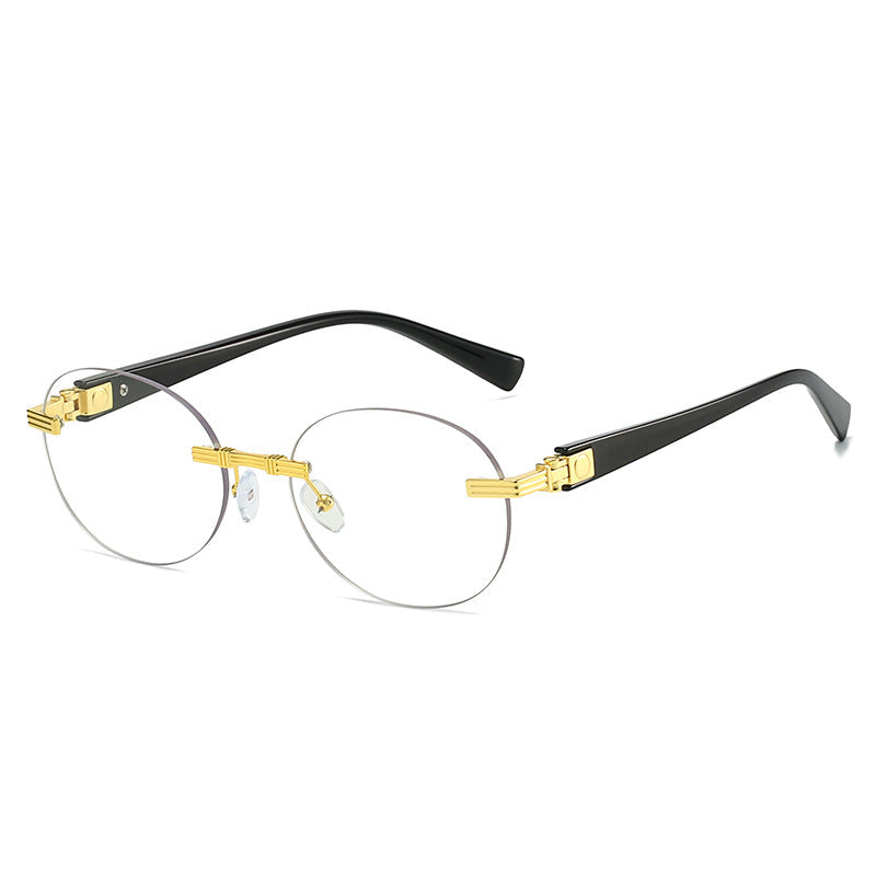 Women's fashionable sunglasses with transparent frame and flexible nose pad Kalsten