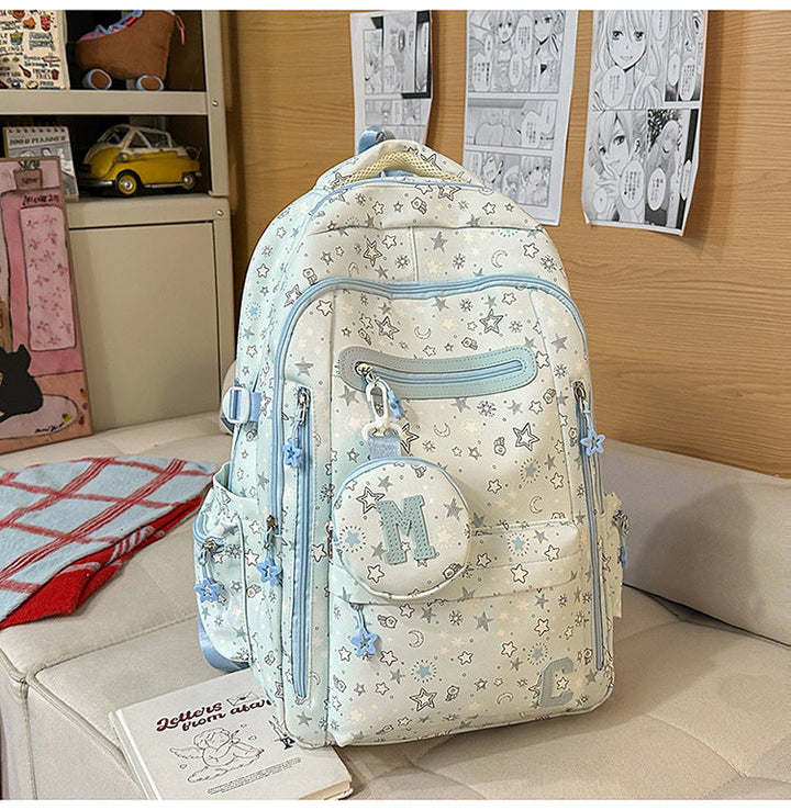 Charming Star-Embellished School Backpack