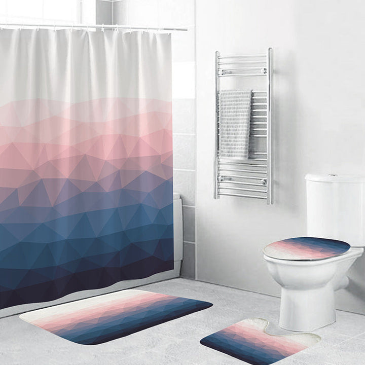 Geometric Pattern Bathroom Accessory Set Kalsten