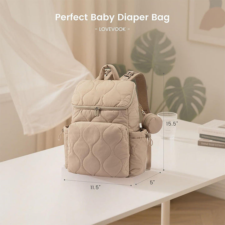 Quilt-Backpack with Additional Organizer Kalsten