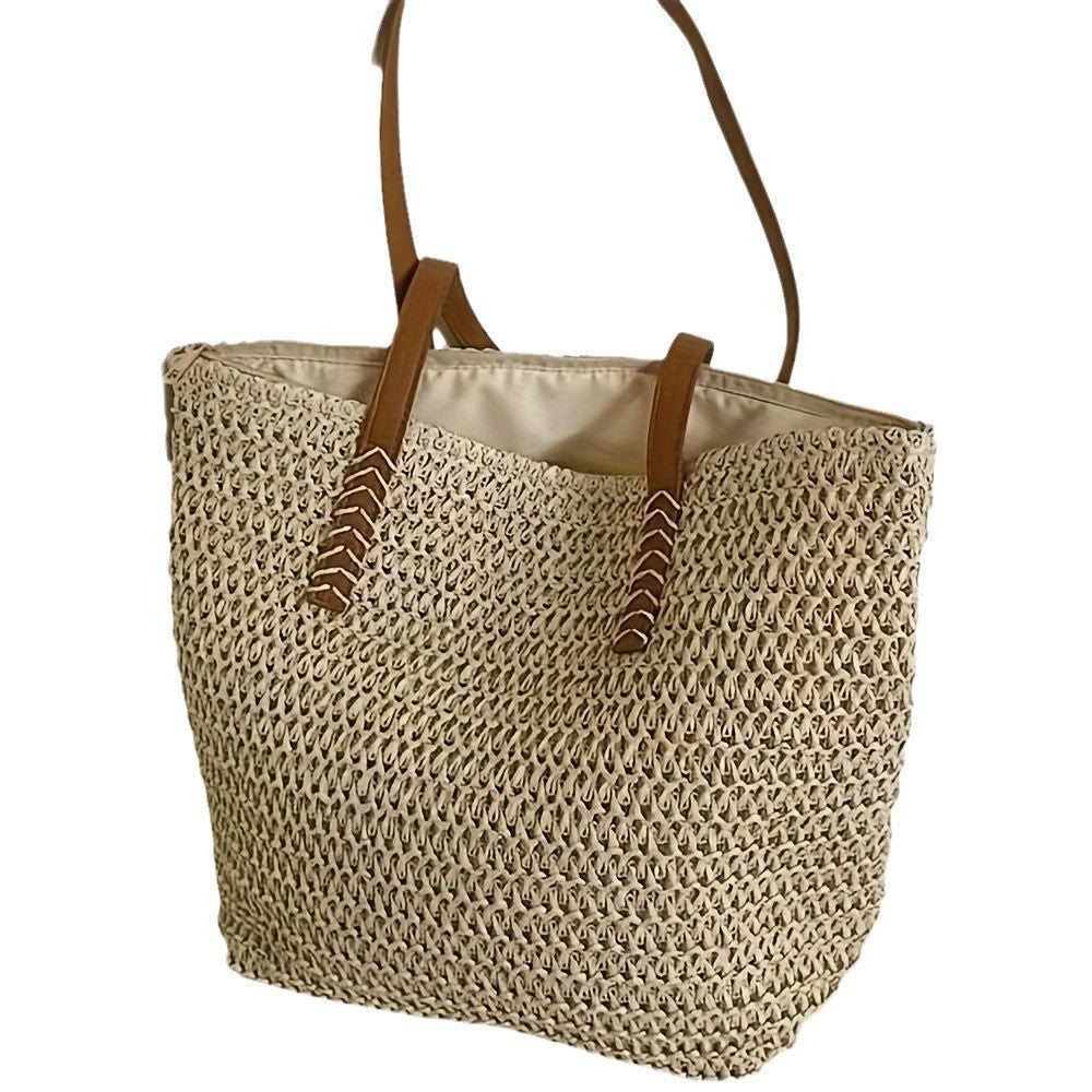 Handbag Made Of Naturally Braided Material Kalsten