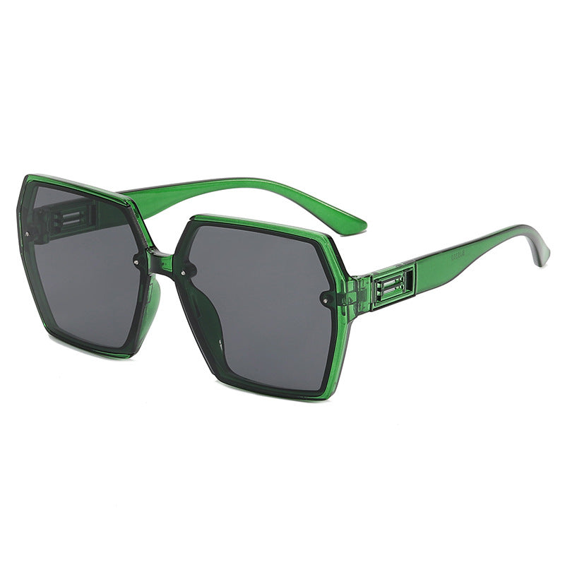 Women's Geometric Oversized Sunglasses with Modern Frame Kalsten