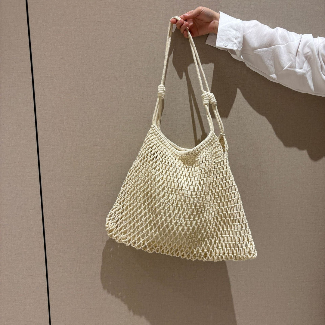 Net tote bag in boho style Kalsten
