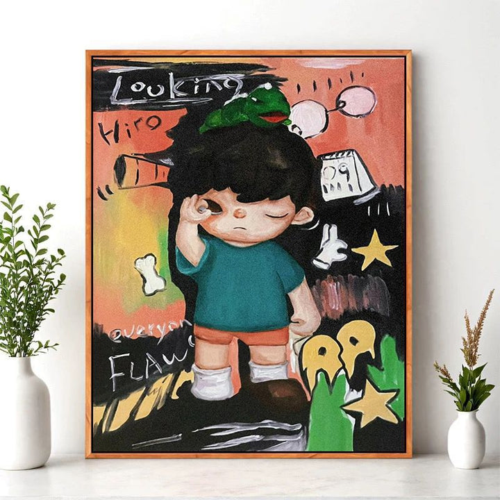 Cartoon Character Wall Art Print Kalsten