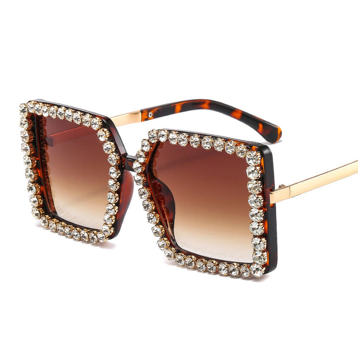 Ladies glamorous sunglasses with square frame Kalsten