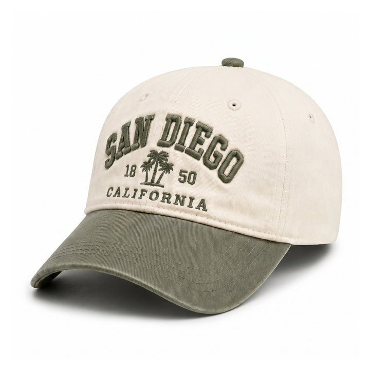 Ladies fashionable cotton cap with embroidered lettering Brehn