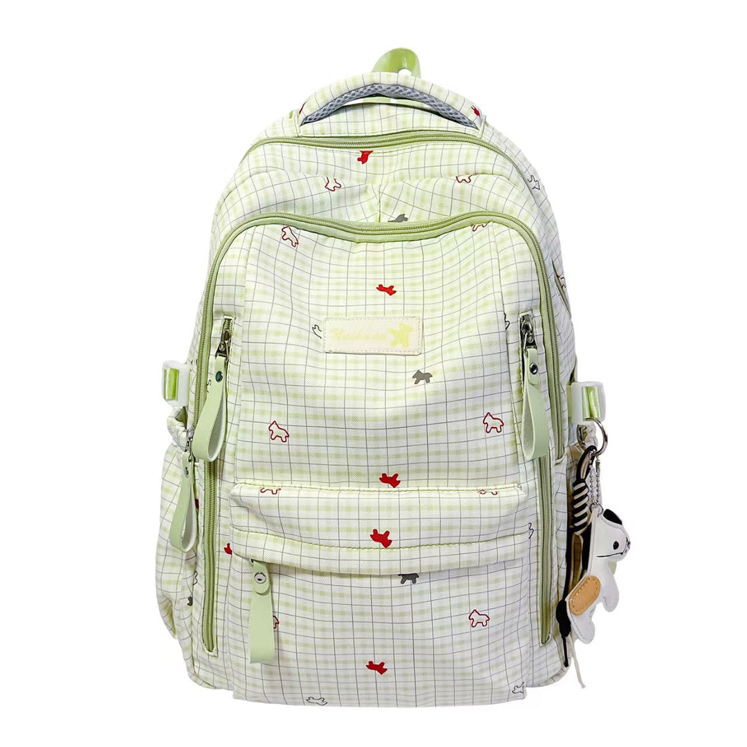 Stylish Grid Patterned Backpack Kalsten