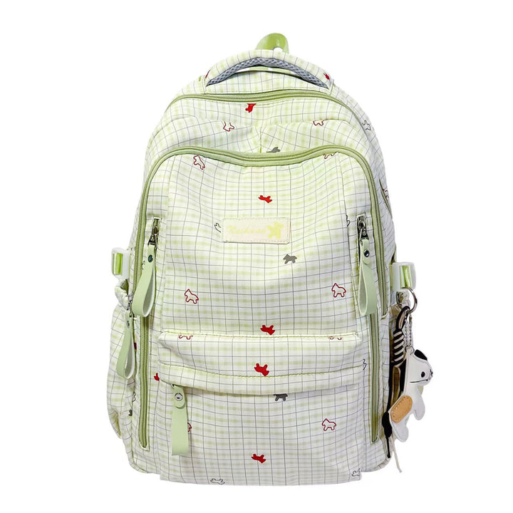 Stylish Grid Patterned Backpack Kalsten