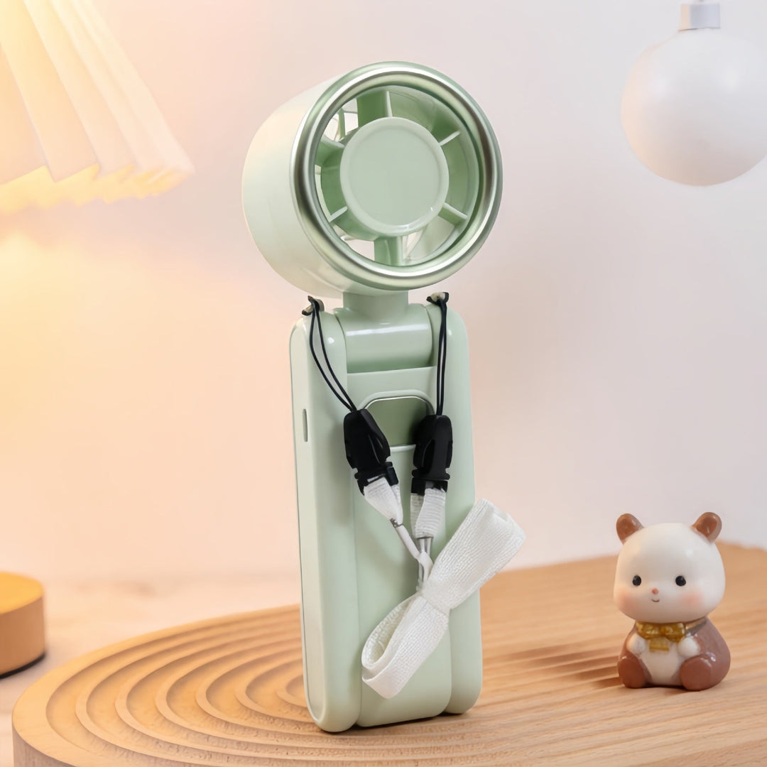 Ladies Portable Hand Fan with USB Charging Function and Ergonomic Design Kalsten