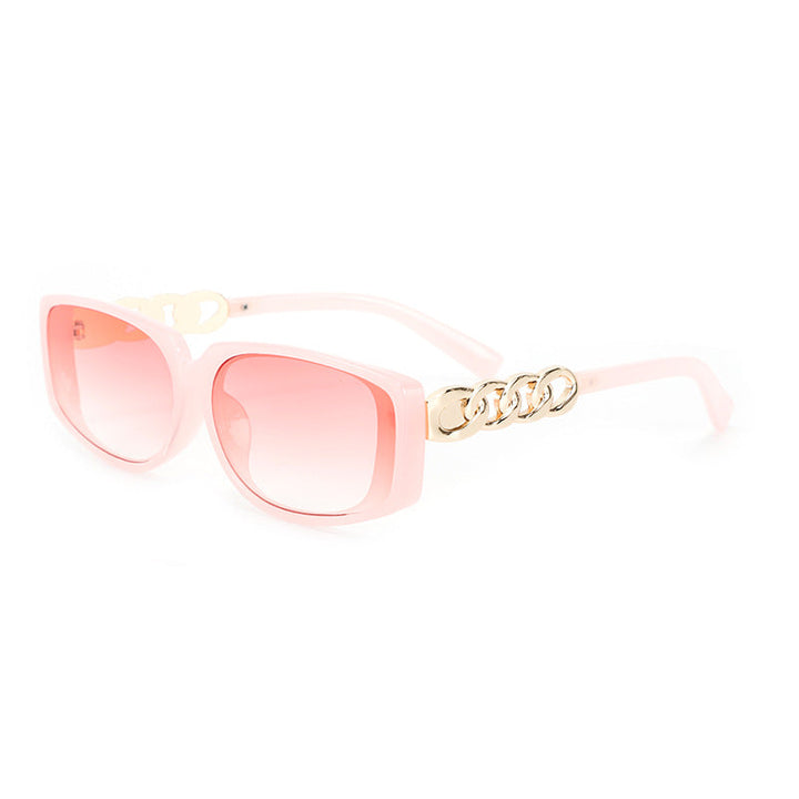 Women's square designer sunglasses with gold details Kalsten