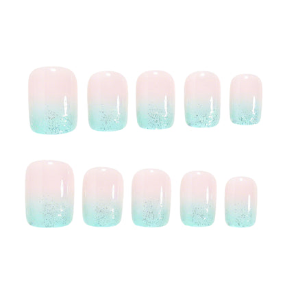 Artificial nails with glitter gradient effect Acalora