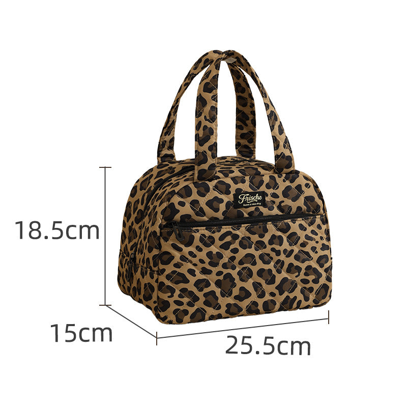 Stylish Leopard Print Travel Handbag Kalsten