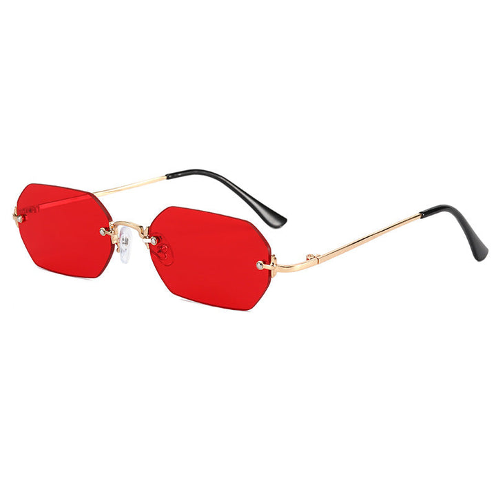 Women's fashionable octagonal sunglasses with elegant metal frame Kalsten