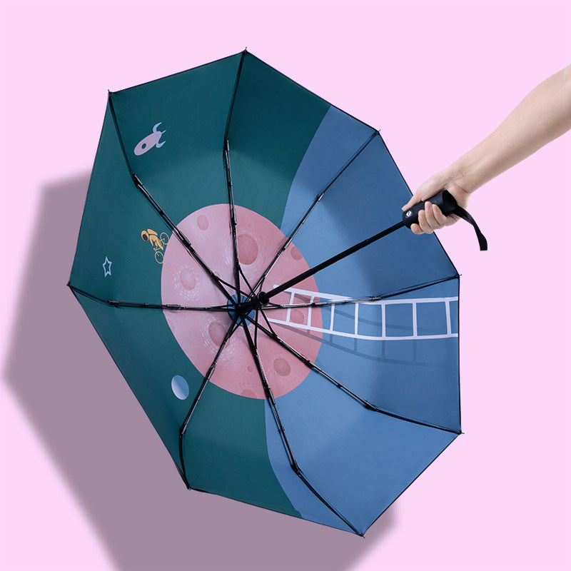 Unisex Automatic Travel Umbrella with Creative Design Kalsten