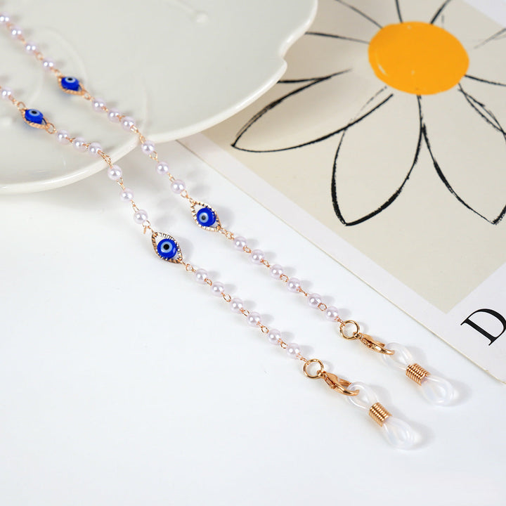 Luxurious Crystal-Embellished Eyewear Chain Kalsten
