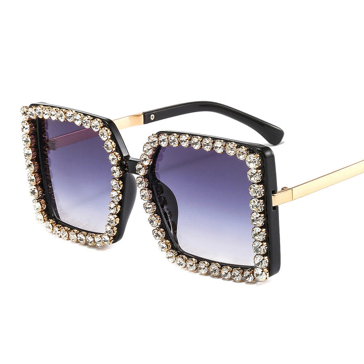 Ladies glamorous sunglasses with square frame Kalsten