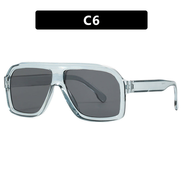 Women's large square sunglasses in a modern design with a sturdy frame Kalsten