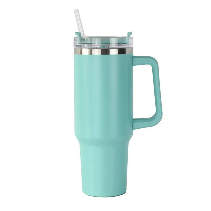 Women's Insulated Drinking Cup with Handle and Straw Kalsten