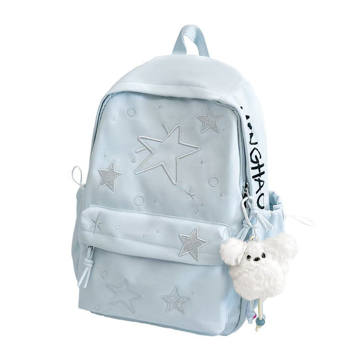 Star-Embroidered Lightweight Backpack Kalsten