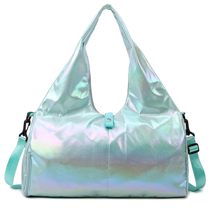 Iridescent Multi-Pocket Travel Tote Bag Kalsten