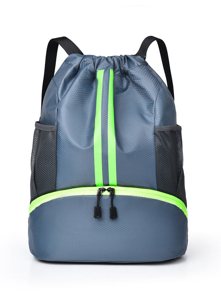 Sporty training backpack with breathable mesh sides and elastic drawstring Kalsten