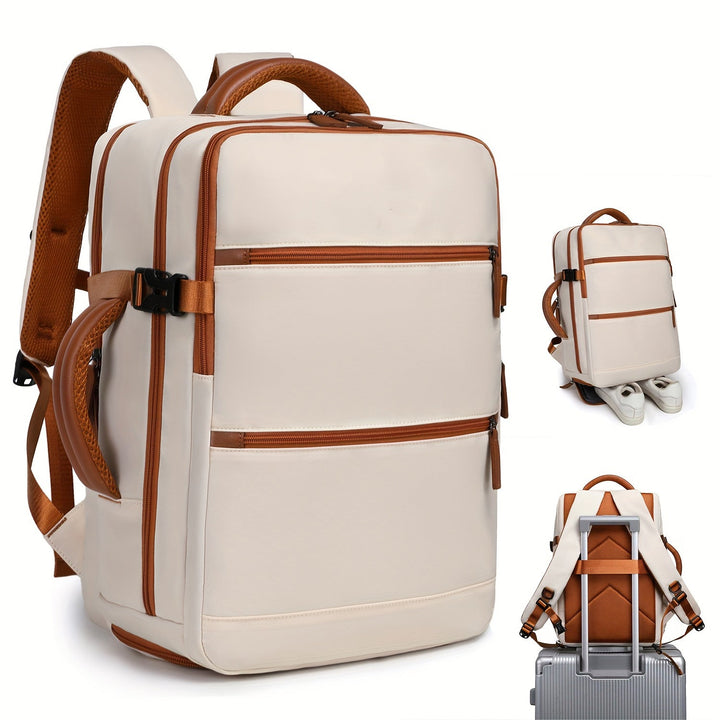 Unisex multifunctional business backpack with padded laptop compartment and removable carrying handle Kalsten