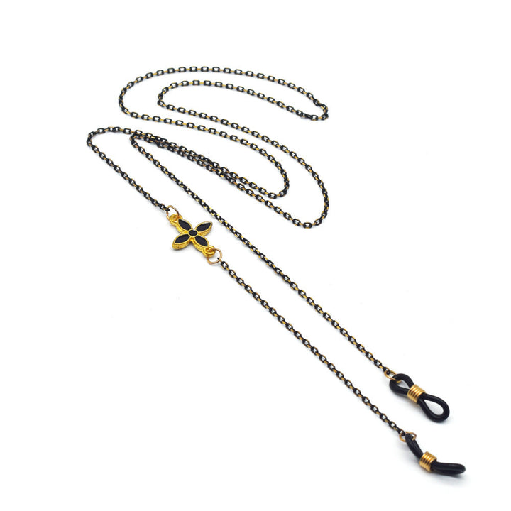 Chic Floral-Detail Eyewear Chain Kalsten