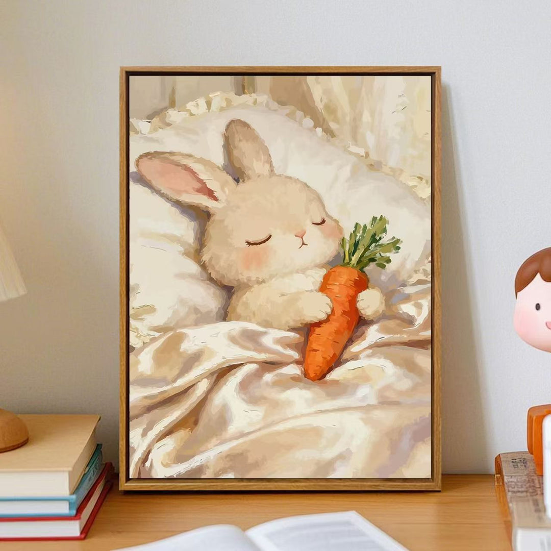 Cozy Cartoon Bunny Wall Art Kalsten